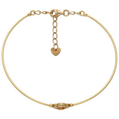 Złota bransoletka 14K Koniczyna bangle B5-1126