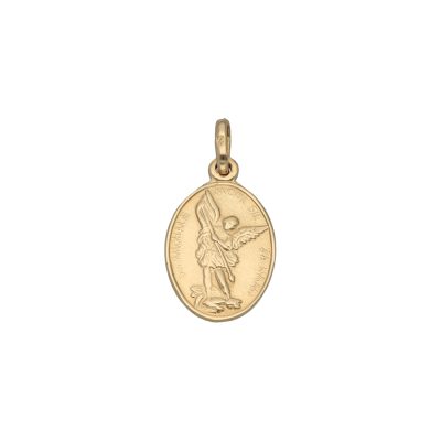 Złoty medalik 14K Święty Michał D5-113