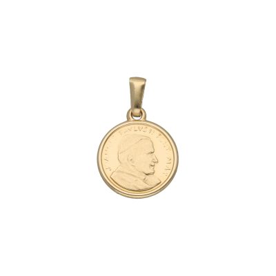 Złoty medalik 14K Papież ZM-007