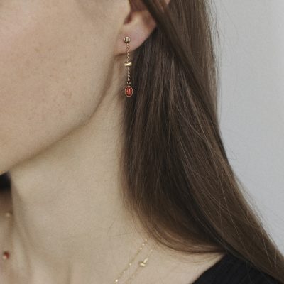 Złote kolczyki 14K Koral Dall’Acqua K5-1252