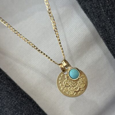 Złota zawieszka 14K Marie D’or Turkus MDZ-285