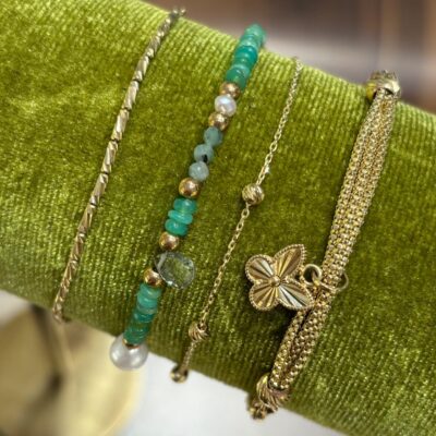 Złota bransoletka 14K Motyl B5-1739