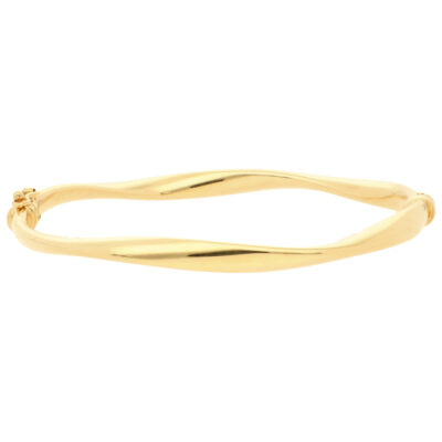 Złota bransoletka 9K Bangle płynna B3-433