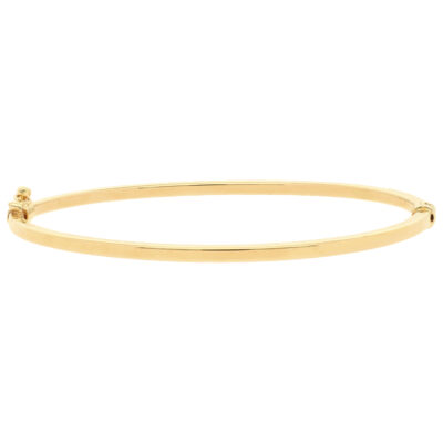 Złota bransoletka 9K Bangle Płaska B3-434