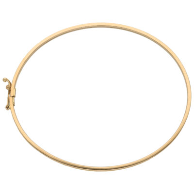 Złota bransoletka 14K Sztywna Bangle frezowany B5-1814