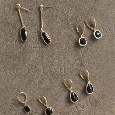 Złote kolczyki 14K DALL’ACQUA Łezki K5-1695