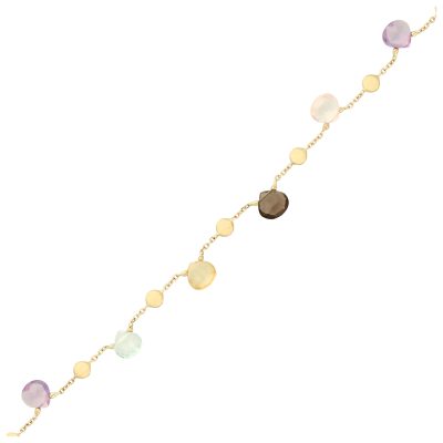 Złota bransoletka 14K DALL’ACQUA mix kamieni B5-1925