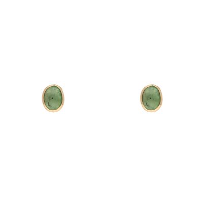 Złote kolczyki 14K DALL’ACQUA Owal K5-1696