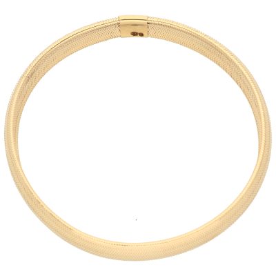 Złota bransoletka 14K Bangle Elastyczna Szeroka B5-1930