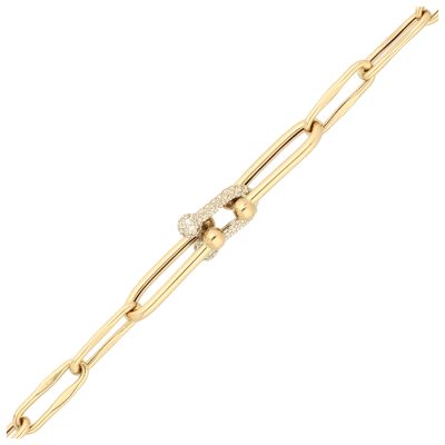 Złota bransoletka 14K Ankier B5-1937