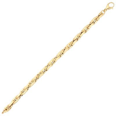 Złota bransoletka 14K Splot królewski B5-1940