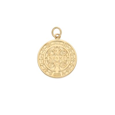 Złota zawieszka 14K Święty benedykt Z5-846