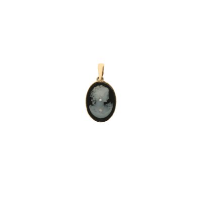 Złota zawieszka 14K Dama Z5-848