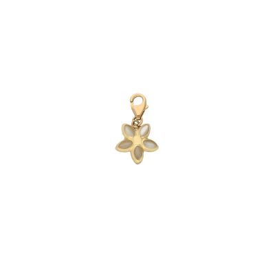 Złota zawieszka na karabińczyku 14K Kwiatek Z5-849