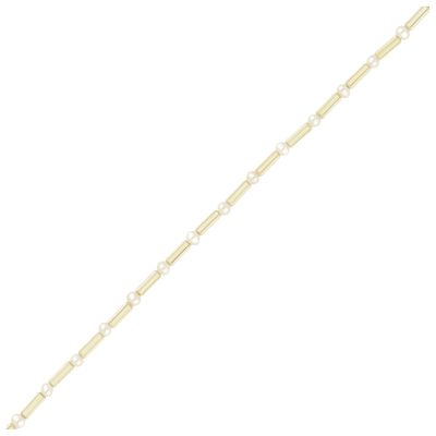 Złota bransoletka Perły 14K B5-1961