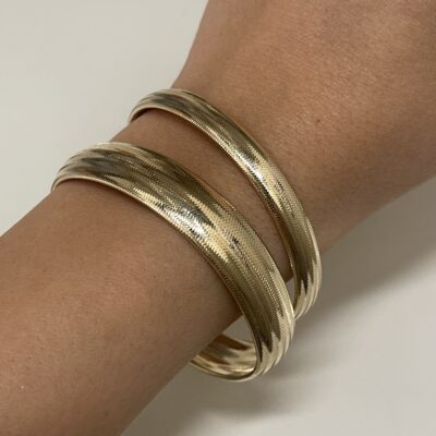 Złota bransoletka 14K Bangle Elastyczna B5-1917