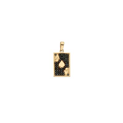 Złota zawieszka 14K Karta Z5-862