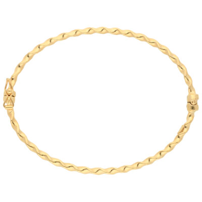 Złota bransoletka 14K Bangle skręcona B5-1970