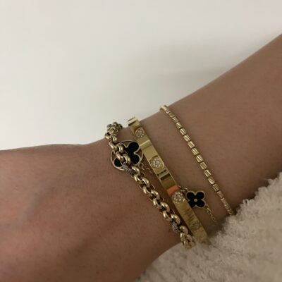 Bransoletka Nomination Pretty bangles serce z cyrkoniami 029504/006 19cm