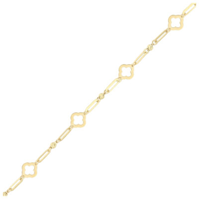 Złota bransoletka 9K Koniczny B4-010