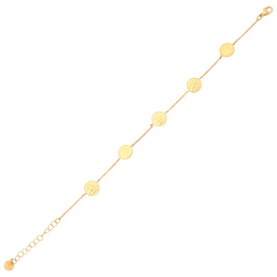 Złota bransoletka 14K Monetki B5-1777