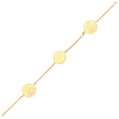 Złota bransoletka 14K Monetki B5-1777