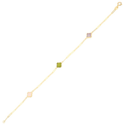 Złota bransoletka 14K Koniczny B5-1976