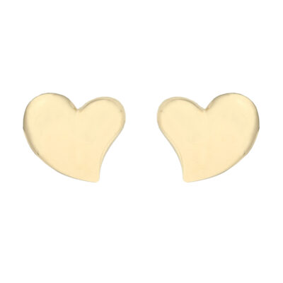 Złote kolczyki 9K Serca K4-059