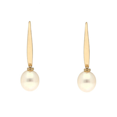 Złote kolczyki 14K Perły K5-1776