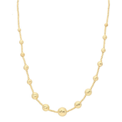 Złoty naszyjnik 14K Kulki N5-1708