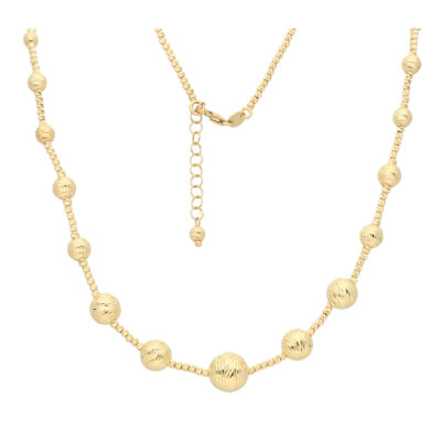 Złoty naszyjnik 14K Kulki N5-1708