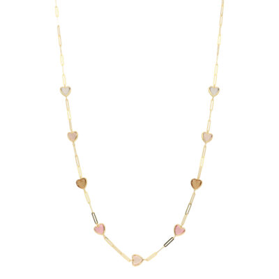 Złoty naszyjnik 14K Serca N5-1709