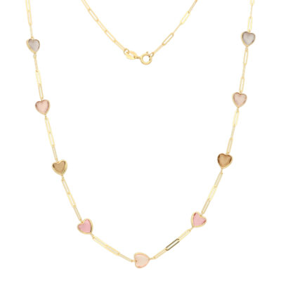 Złoty naszyjnik 14K Serca N5-1709