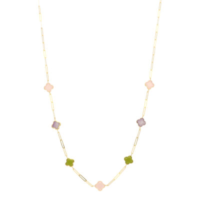 Złoty naszyjnik 14K Koniczyny N5-1710