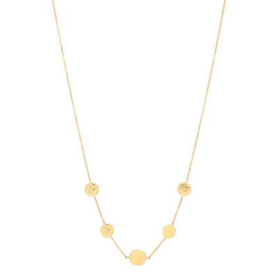 Złoty naszyjnik 14K Monetki N5-1713