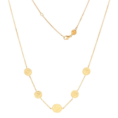 Złoty naszyjnik 14K Monetki N5-1713