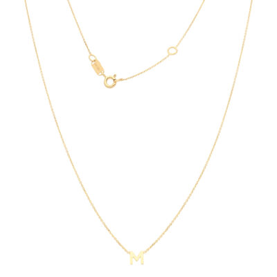 Złoty naszyjnik DALL’ACQUA 14K Literka M N5-1731