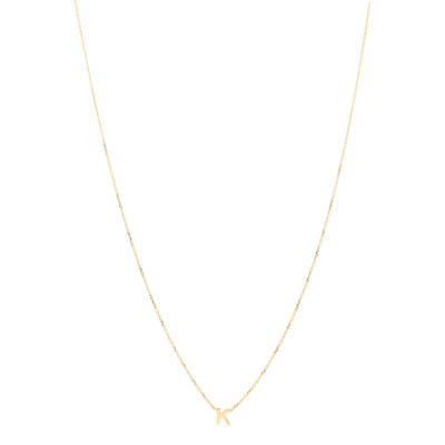 Złoty naszyjnik DALL’ACQUA 14K Literka K N5-1735