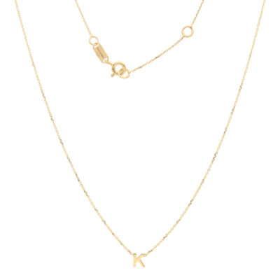 Złoty naszyjnik DALL’ACQUA 14K Literka K N5-1735