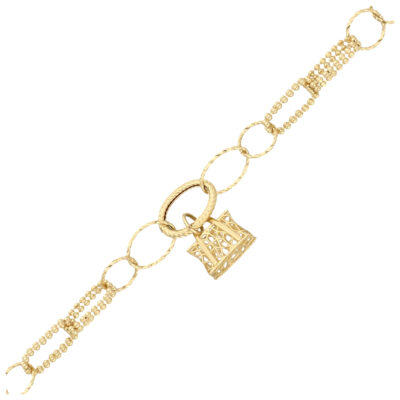 Złota bransoletka 14K Torebka B5-1990