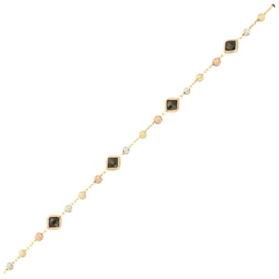 Złota bransoletka 14K Trapezy B5-1991