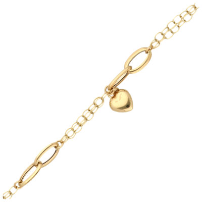 Złota bransoletka 14K Serce B5-1996