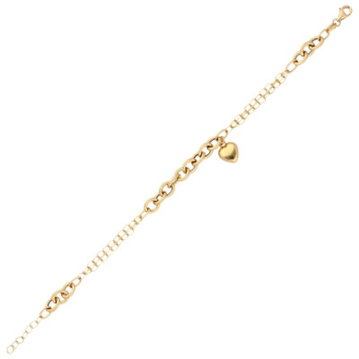 Złota bransoletka 14K Serce B5-1997