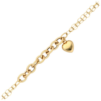 Złota bransoletka 14K Serce B5-1997