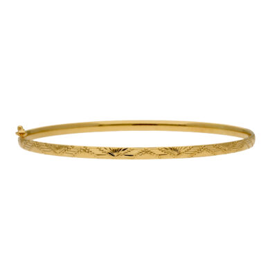 Złota bransoletka 14K Bangle frez B5-2004