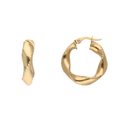 Złote kolczyki 14K Koła K5-1797
