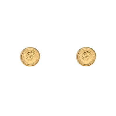 Złote kolczyki 14K Monetki K5-1802