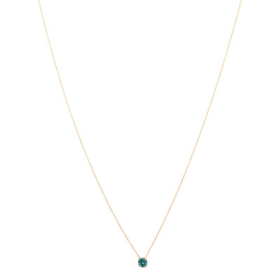 Złoty naszyjnik 14K Topaz London blue N5-1758