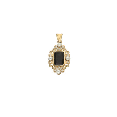 Złota zawieszka 14K Perełki Z5-892
