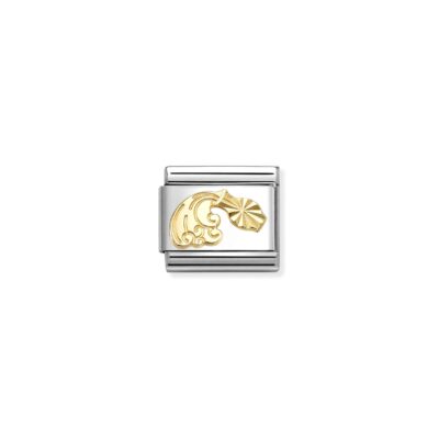 Znak zodiaku Wodnik ze złota 18K Composable 030167/11